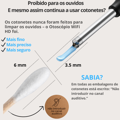 Otoscópio WiFi HD MILUNA-Pro