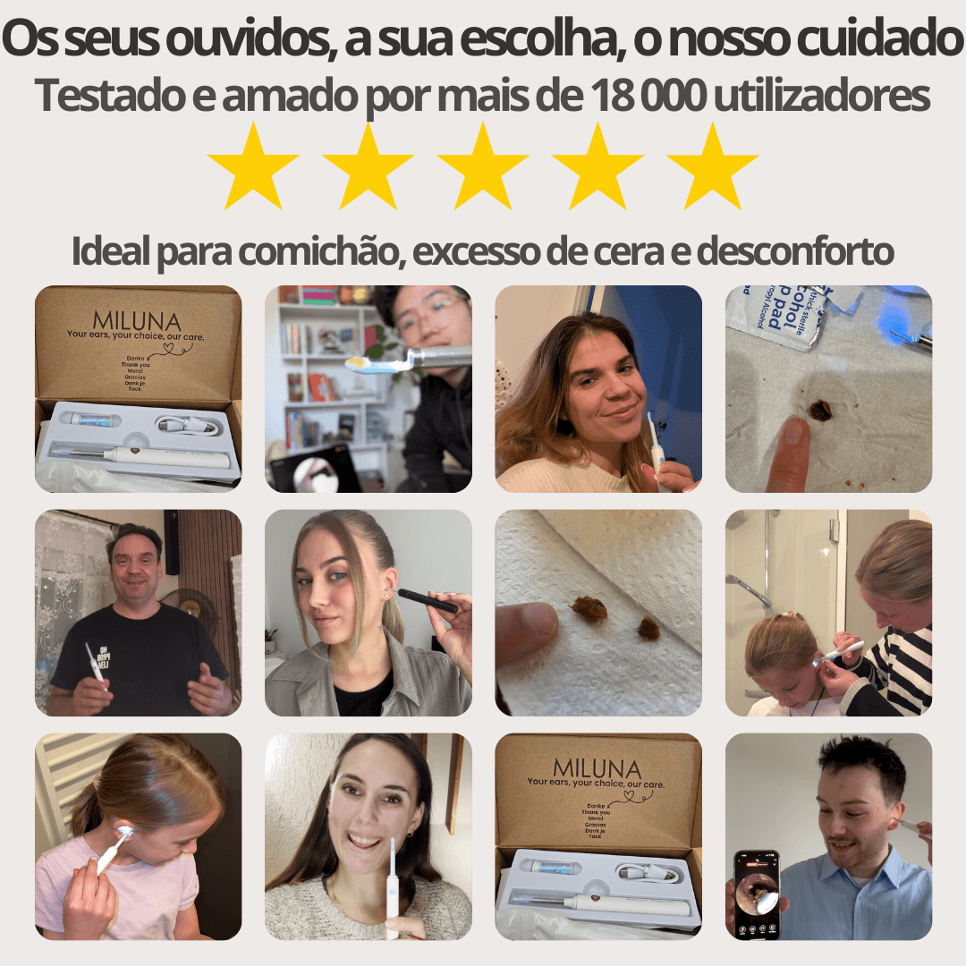 Otoscópio WiFi HD MILUNA-Pro