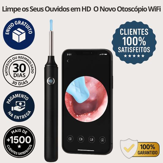Otoscópio WiFi HD