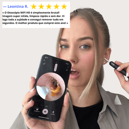 Otoscópio WiFi HD MILUNA-Pro