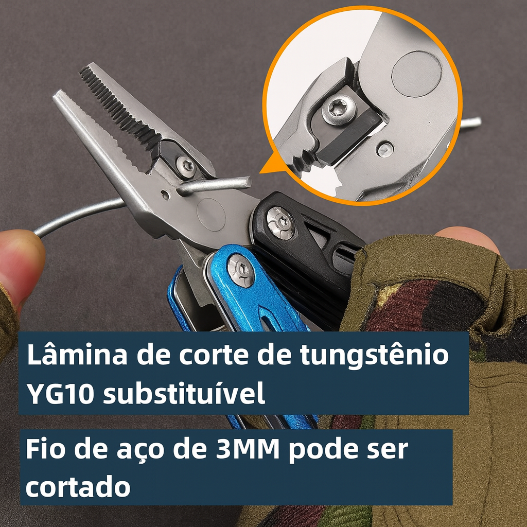 Chave multifuncional 18 em 1 com martelo 60Tools