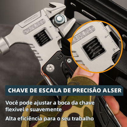 Chave multifuncional 18 em 1 com martelo 60Tools