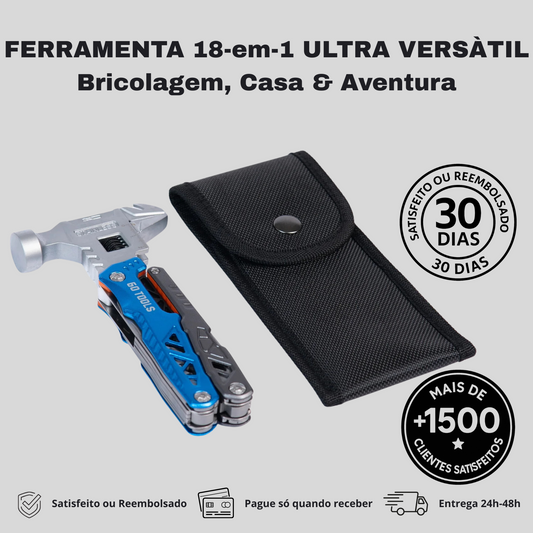 Chave multifuncional 18 em 1 com martelo 60Tools