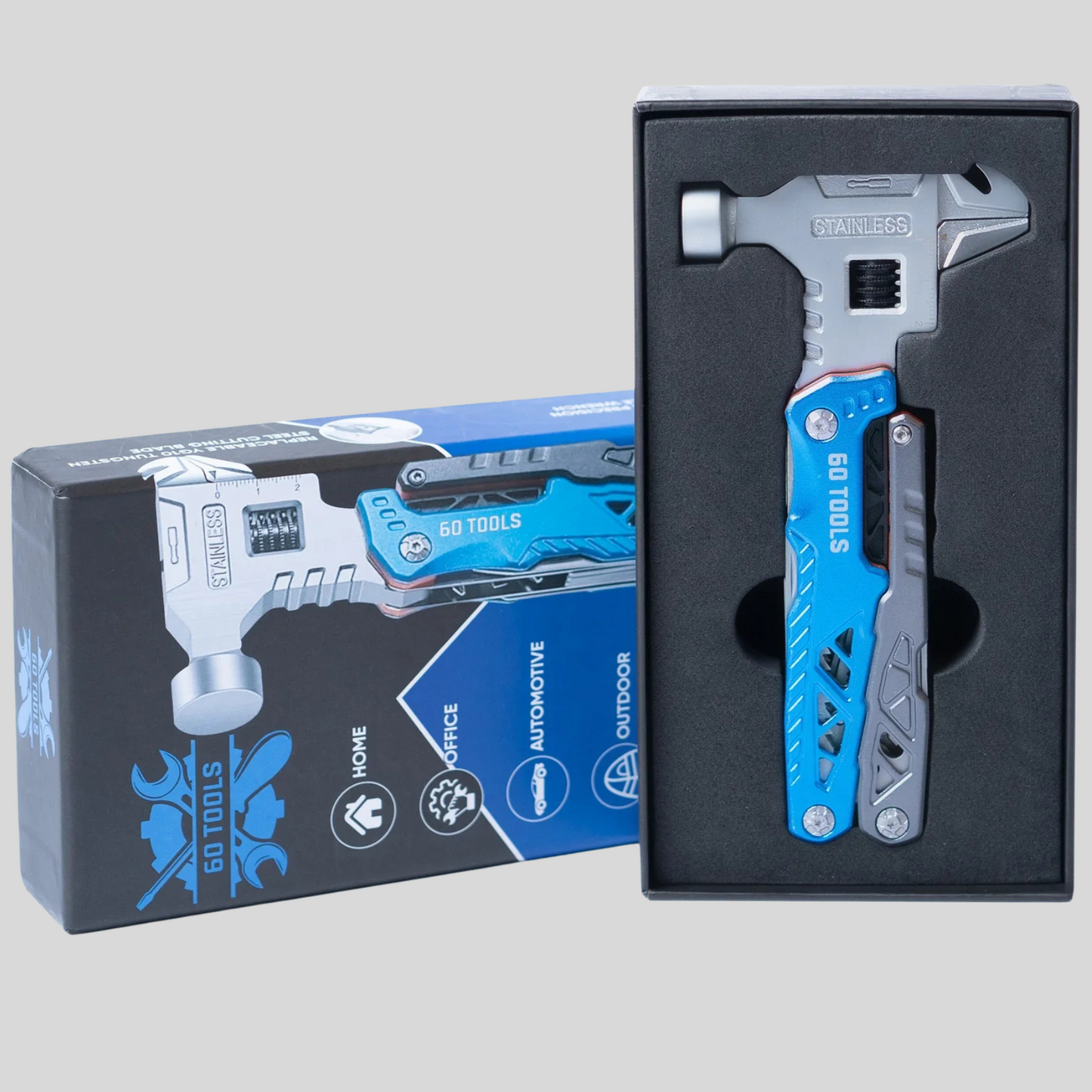 Chave multifuncional 18 em 1 com martelo 60Tools